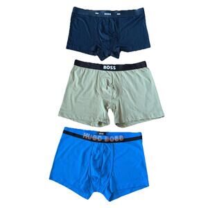 3 Pairs Boss Hugo Boss Cotton Blend  Trunk Boxer Briefs Size L